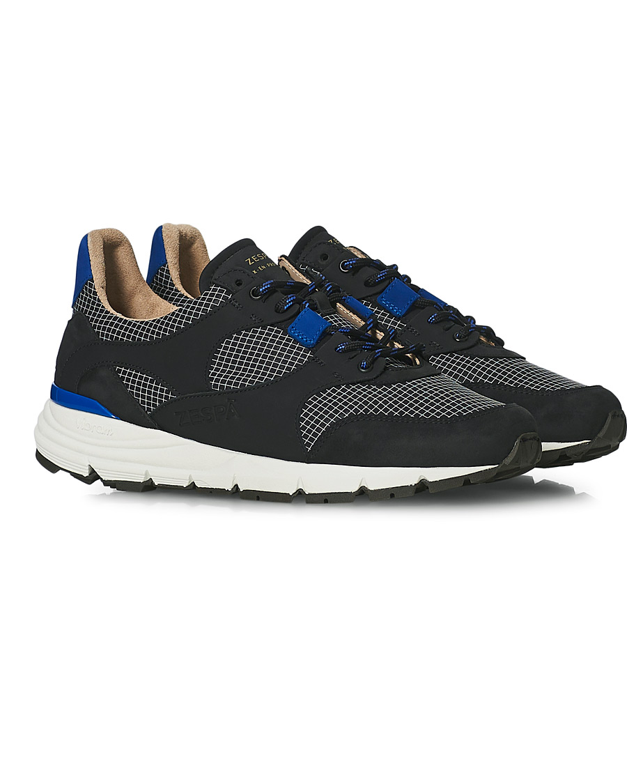 Herr | Zespà ZSP Trail Textile Ripstop Sneaker Black/Outremer | Zespà | ZSP Trail Textile Ripstop Sneaker Black/Outremer