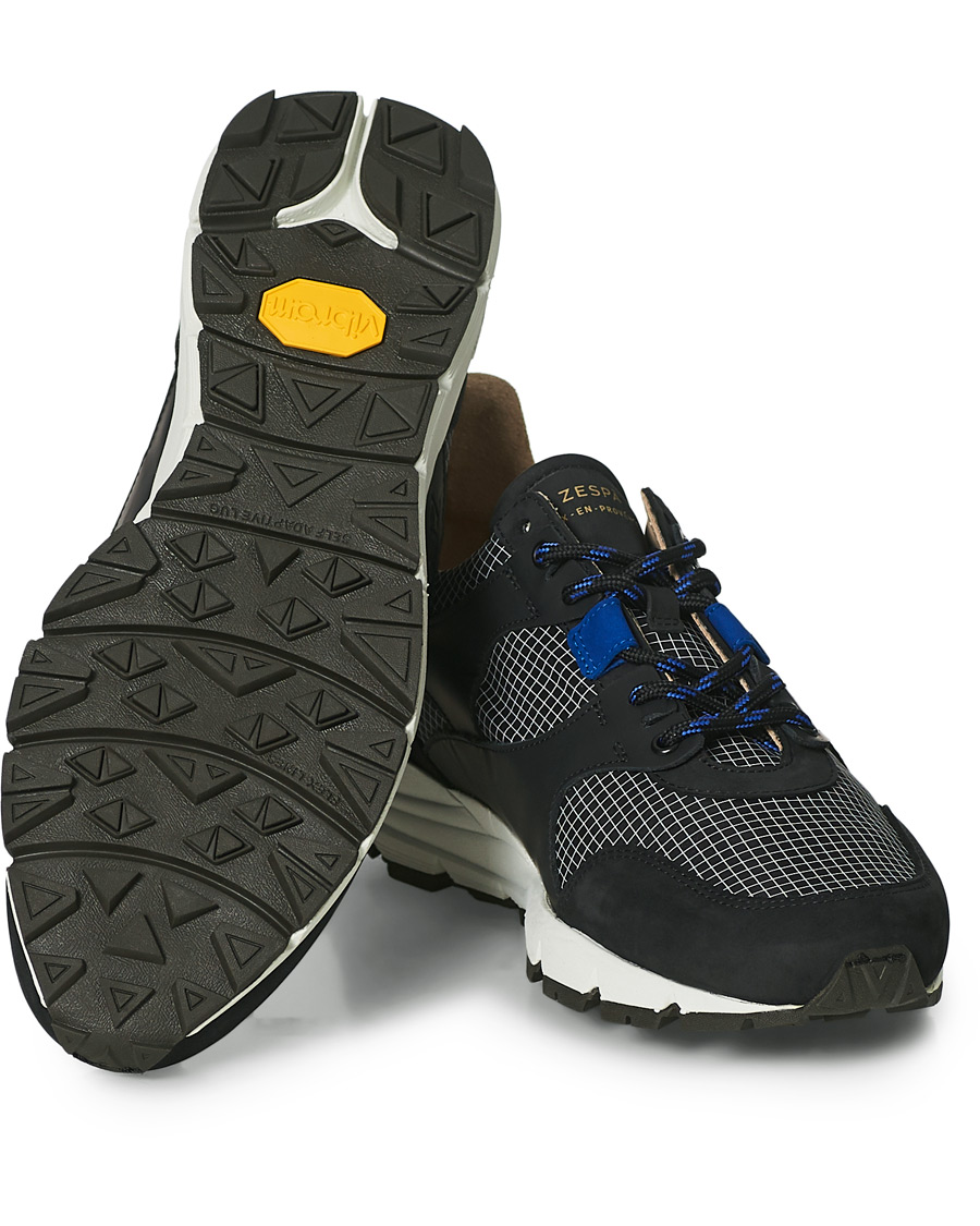 Herr | Zespà ZSP Trail Textile Ripstop Sneaker Black/Outremer | Zespà | ZSP Trail Textile Ripstop Sneaker Black/Outremer