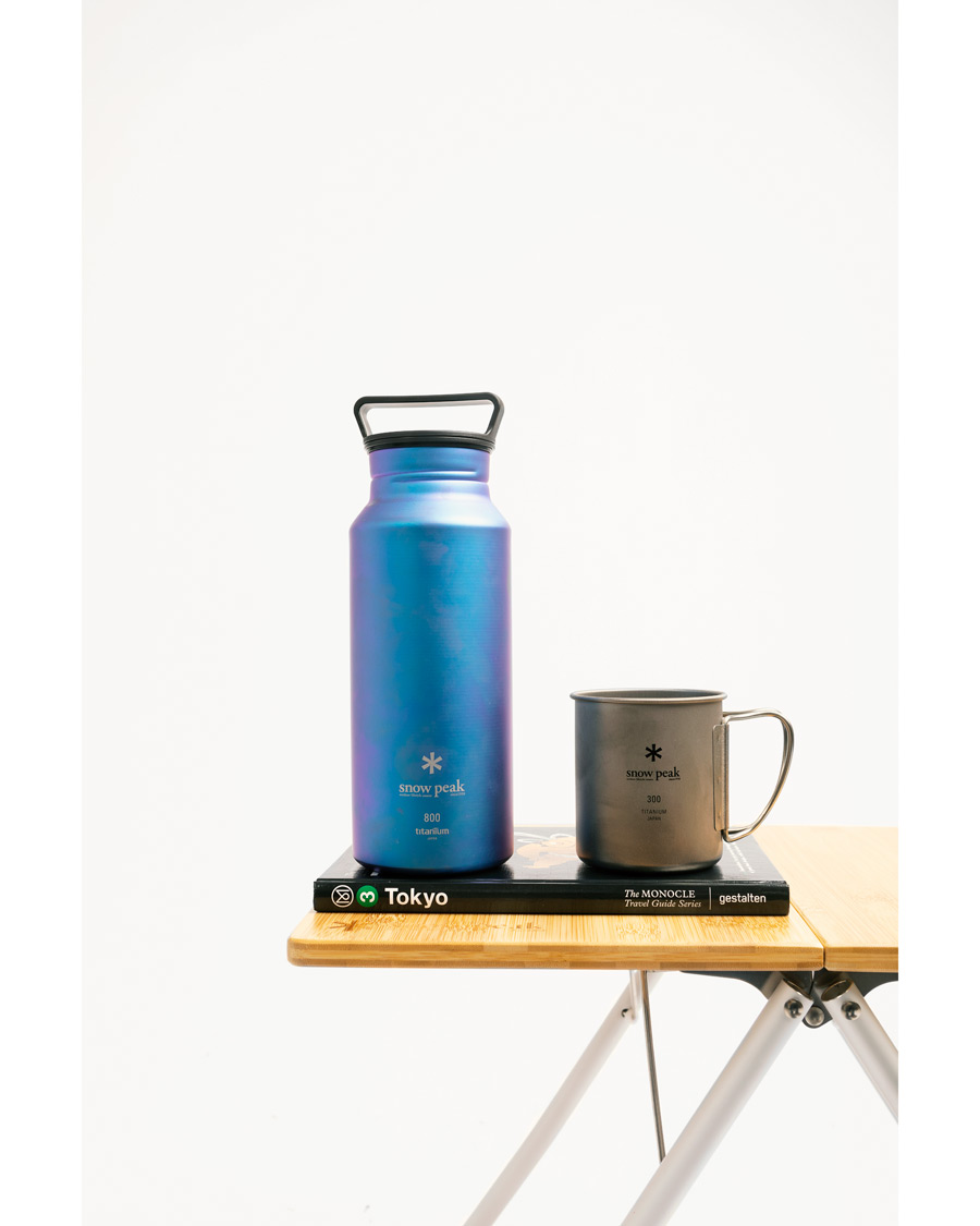 Herr | | Snow Peak | Titanium Aurora Bottle 800 Blue