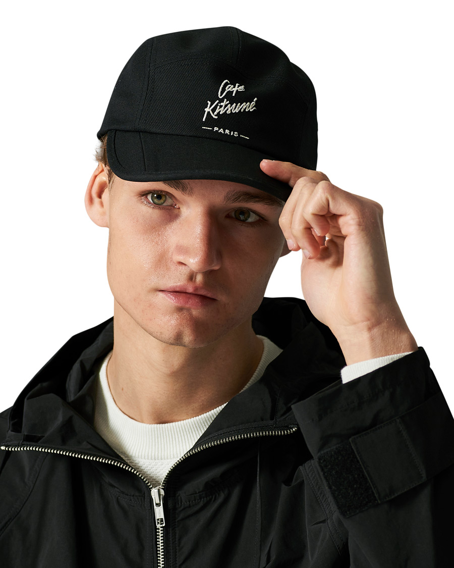 Herr | Café Kitsuné Crew Cap Black | Café Kitsuné | Crew Cap Black
