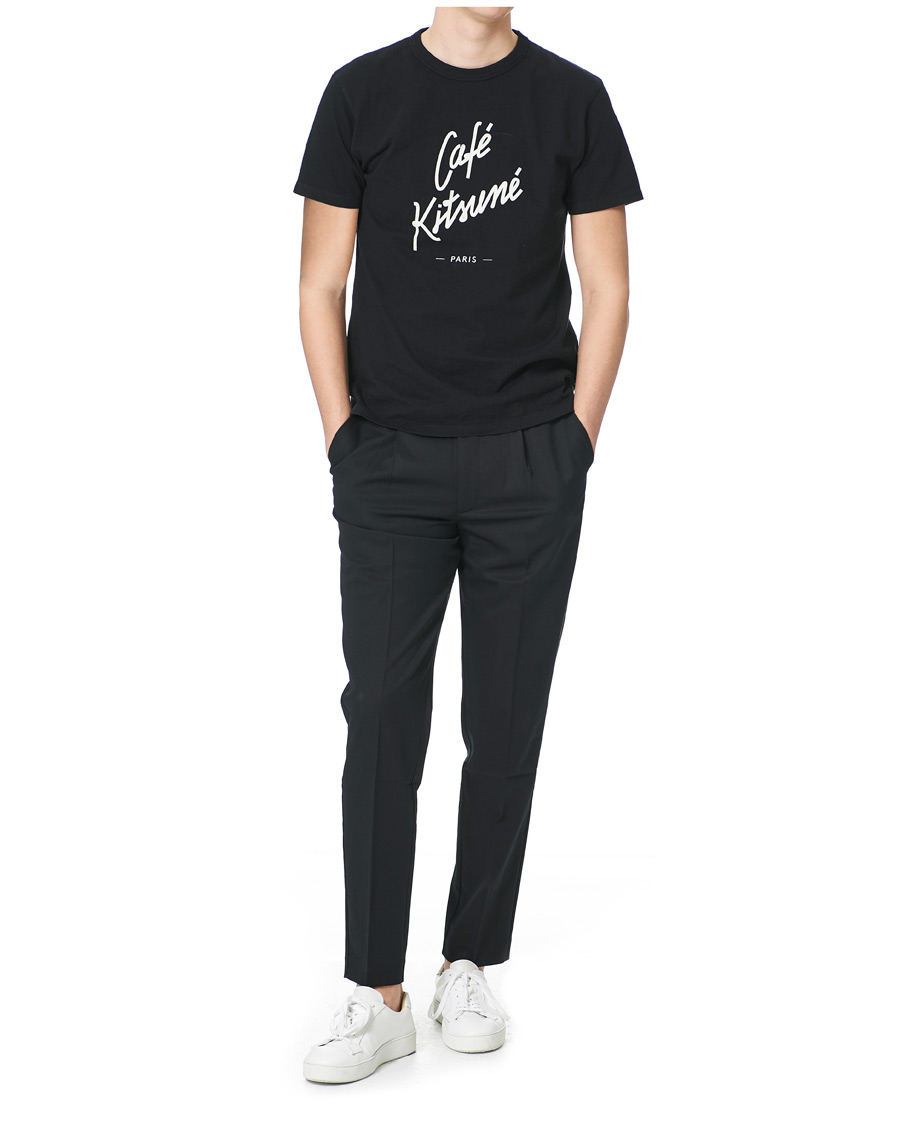 Herr | T-Shirts | Café Kitsuné | Crew T-Shirt Black