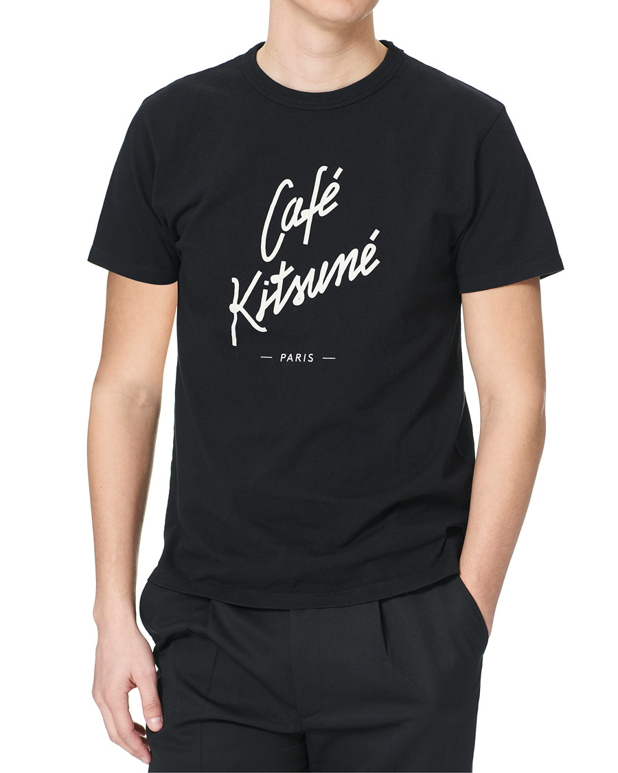 Herr | T-Shirts | Café Kitsuné | Crew T-Shirt Black
