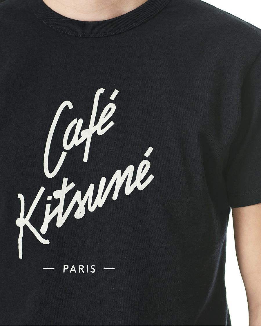 Herr | T-Shirts | Café Kitsuné | Crew T-Shirt Black