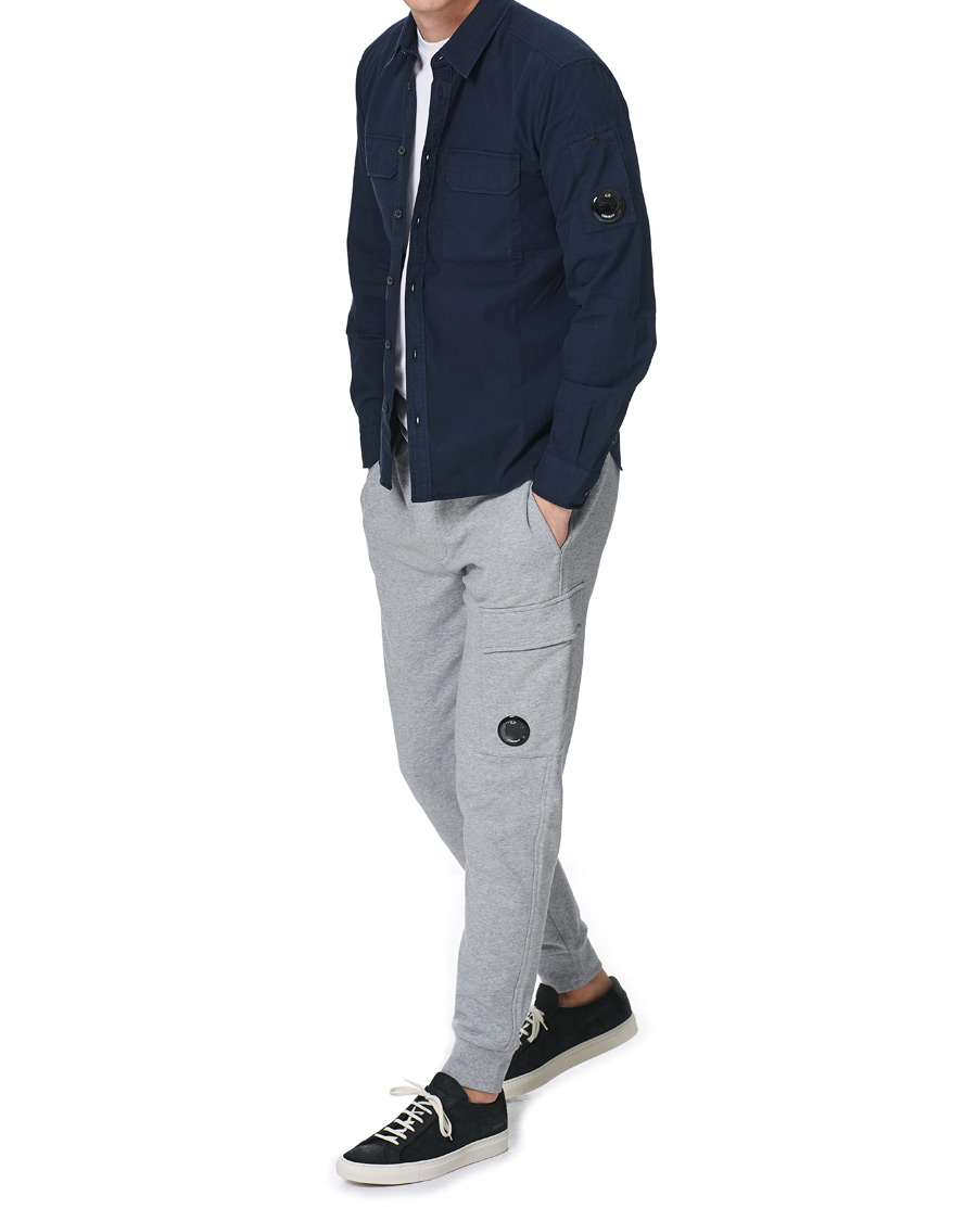 Herr | Skjortor | C.P. Company | Garment Dyed Gabardine Shirt Jacket Navy