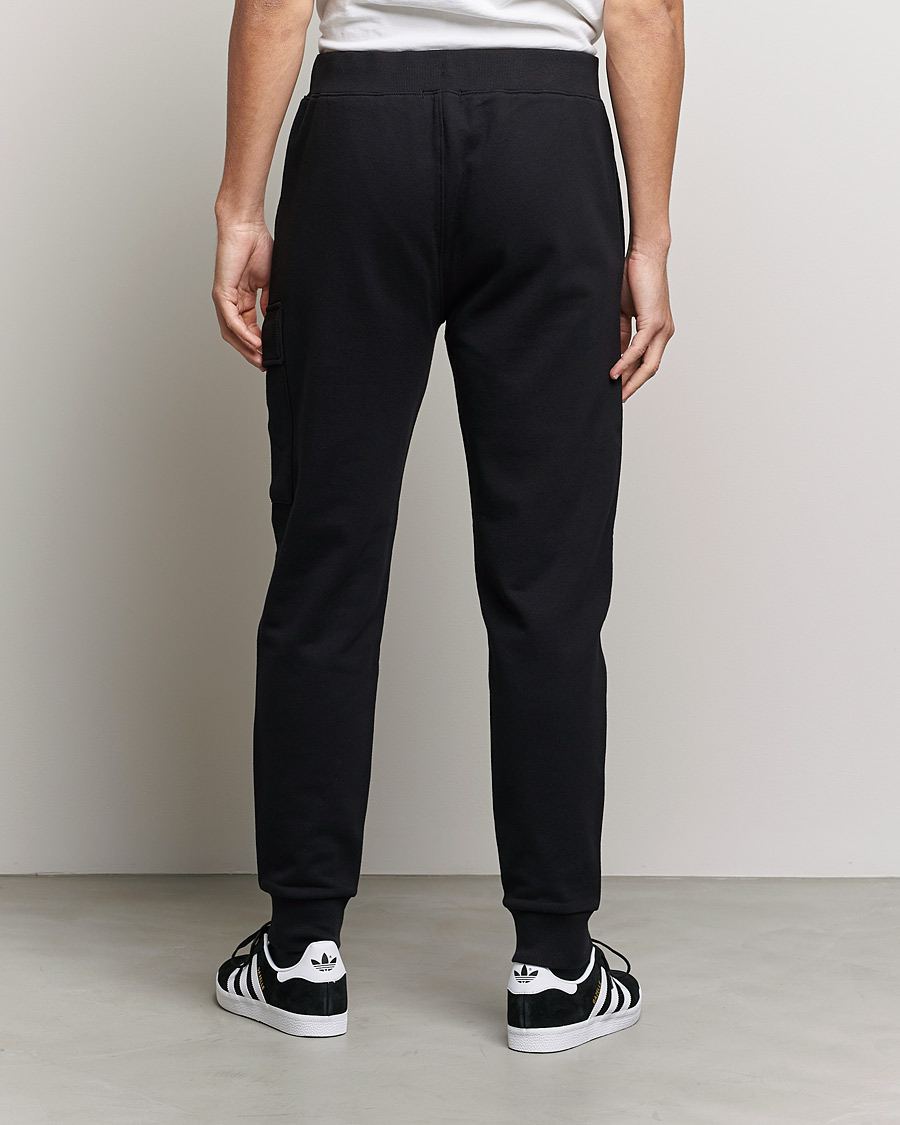 Herr | Byxor | C.P. Company | Diagonal Raised Fleece Lens Sweatpants Black