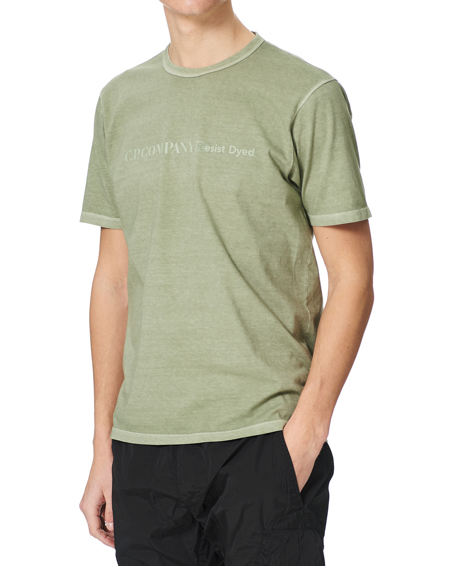 Herr | T-Shirts | C.P. Company | Resist Dyed Tee Olive