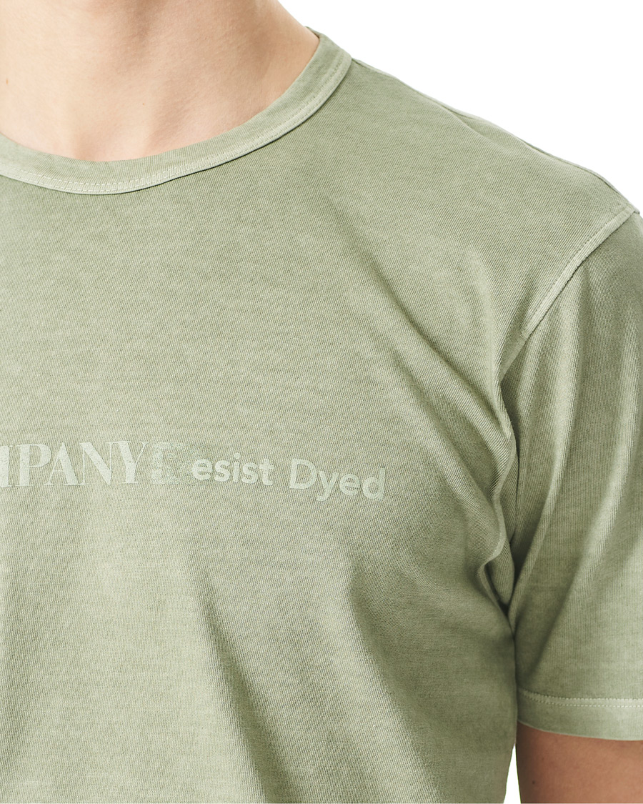 Herr | T-Shirts | C.P. Company | Resist Dyed Tee Olive