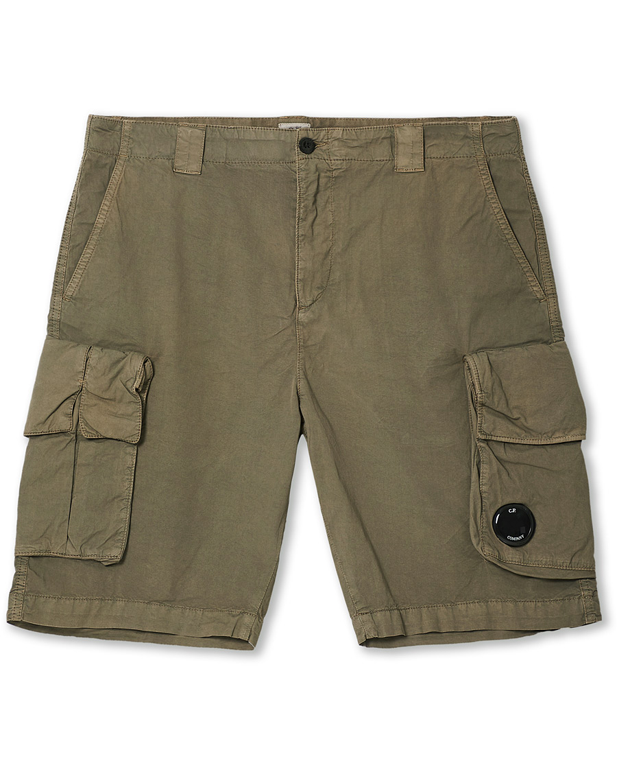 Herr | Shorts | C.P. Company | Stretch Twill Cargo Shorts Olive