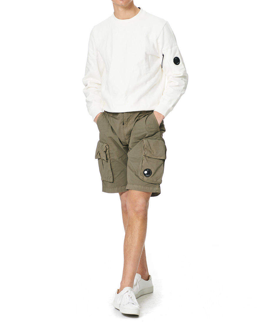 Herr | Shorts | C.P. Company | Stretch Twill Cargo Shorts Olive