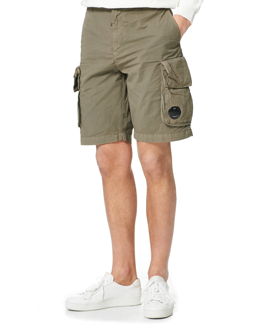 Herr | Shorts | C.P. Company | Stretch Twill Cargo Shorts Olive