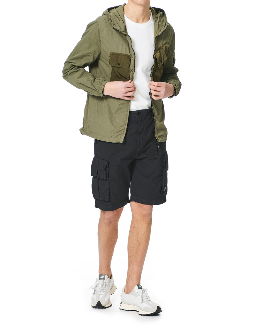 Herr | Shorts | C.P. Company | Stretch Twill Cargo Shorts Black 48