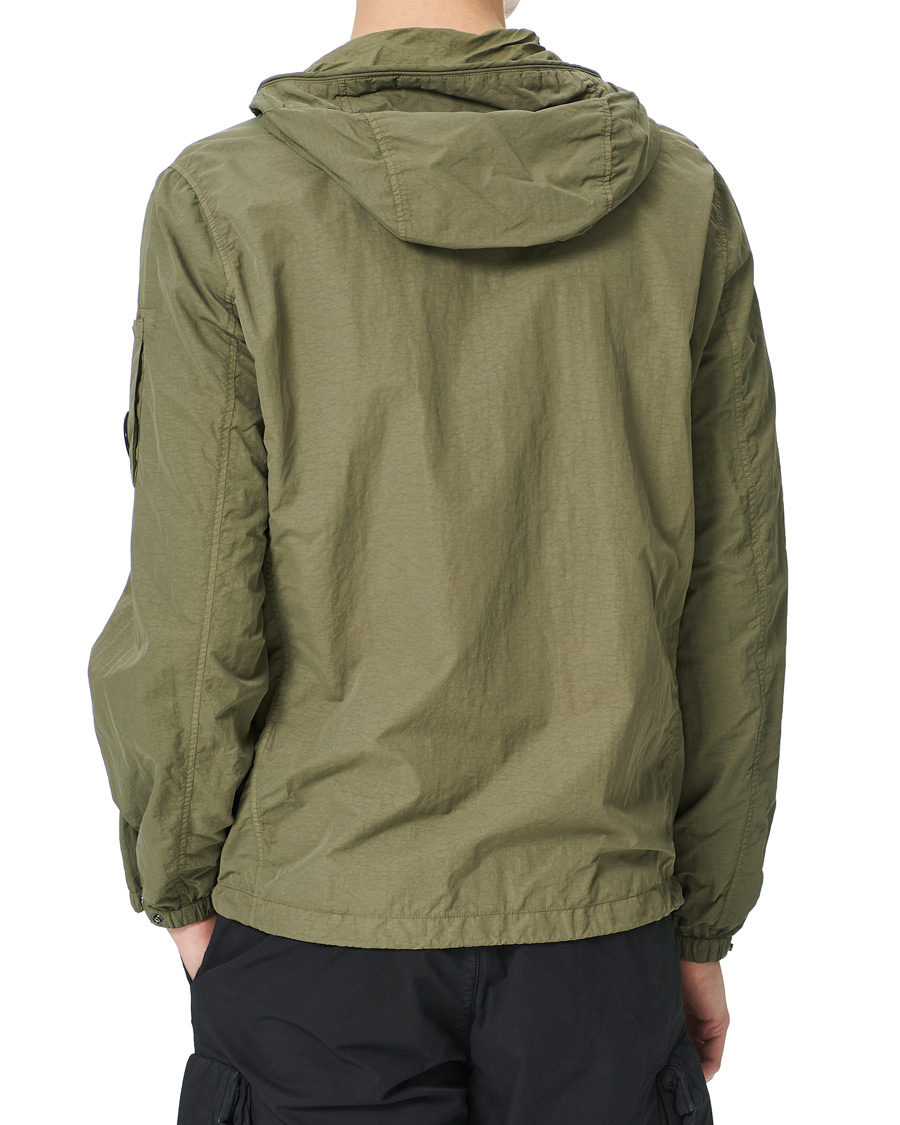 Herr | Jackor | C.P. Company | Flatt Nylon Hooded Zip Jacket Olive