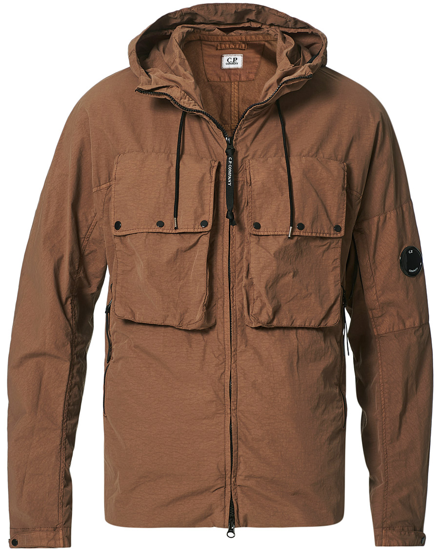 Herr | Jackor | C.P. Company | Flatt Nylon Long Jacket Brown