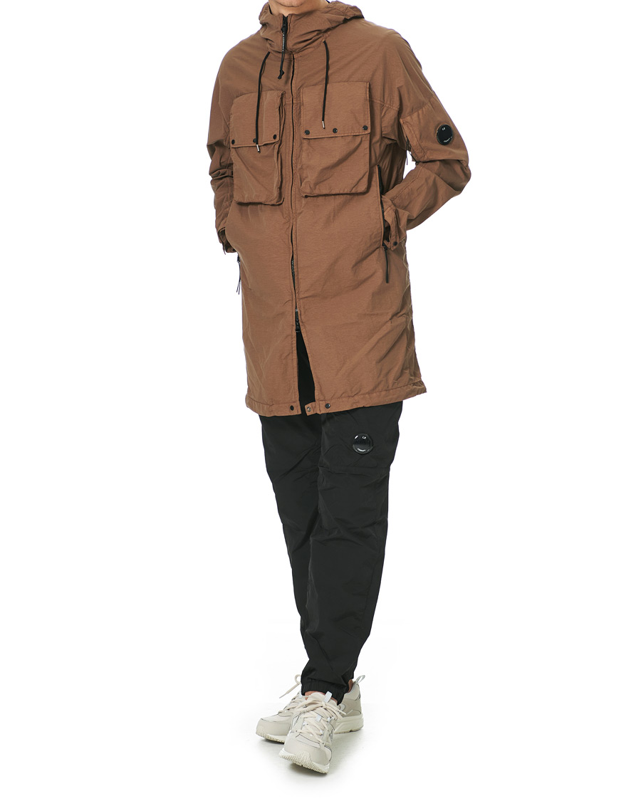 Herr | Jackor | C.P. Company | Flatt Nylon Long Jacket Brown