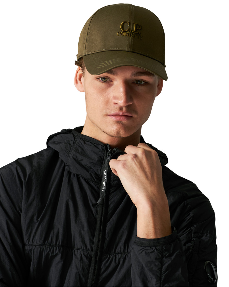 Herr | C.P. Company Cotton Gabardine Cap Olive | C.P. Company | Cotton Gabardine Cap Olive