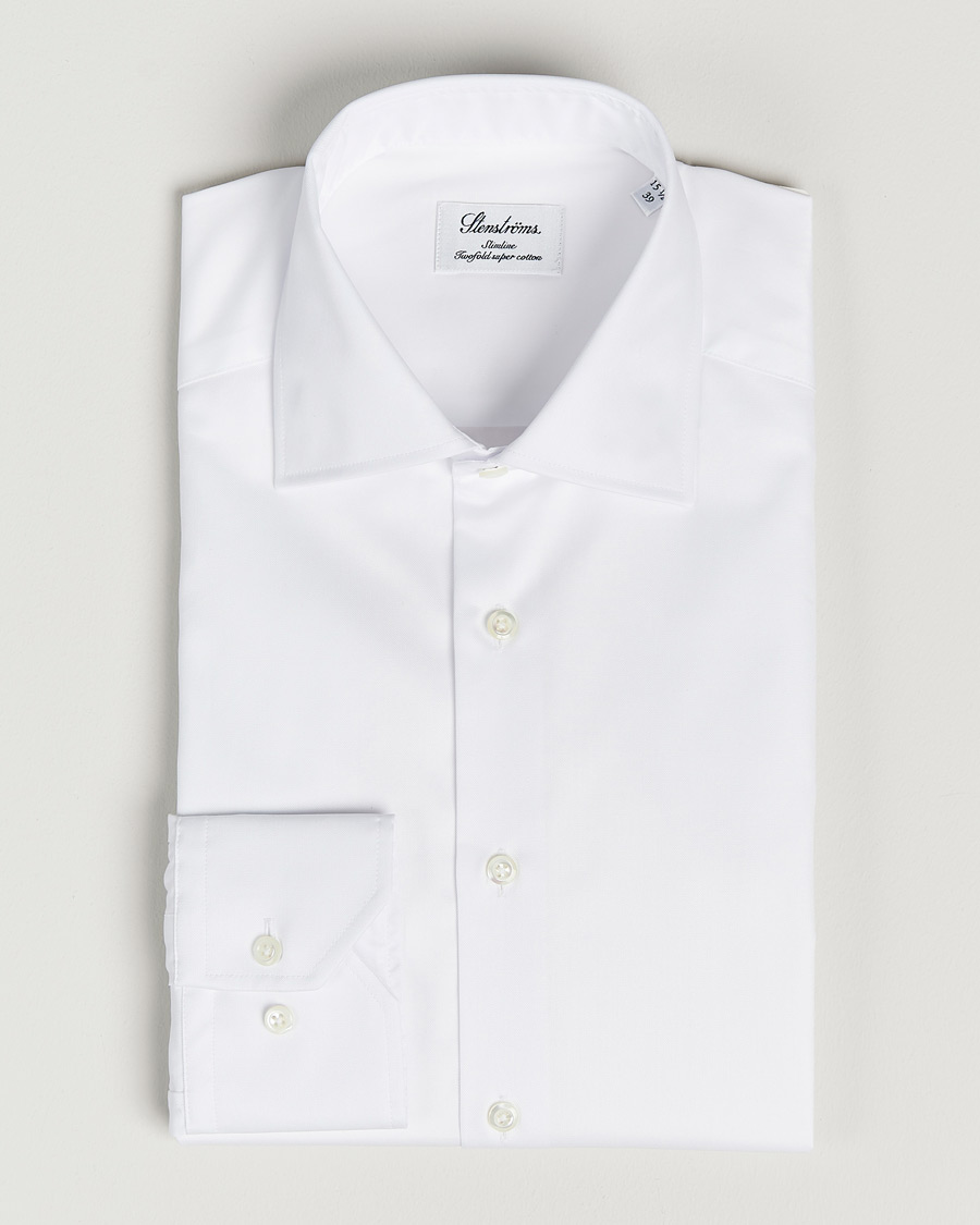 Herr | Skjortor | Stenströms | Slimline Cut Away Shirt White