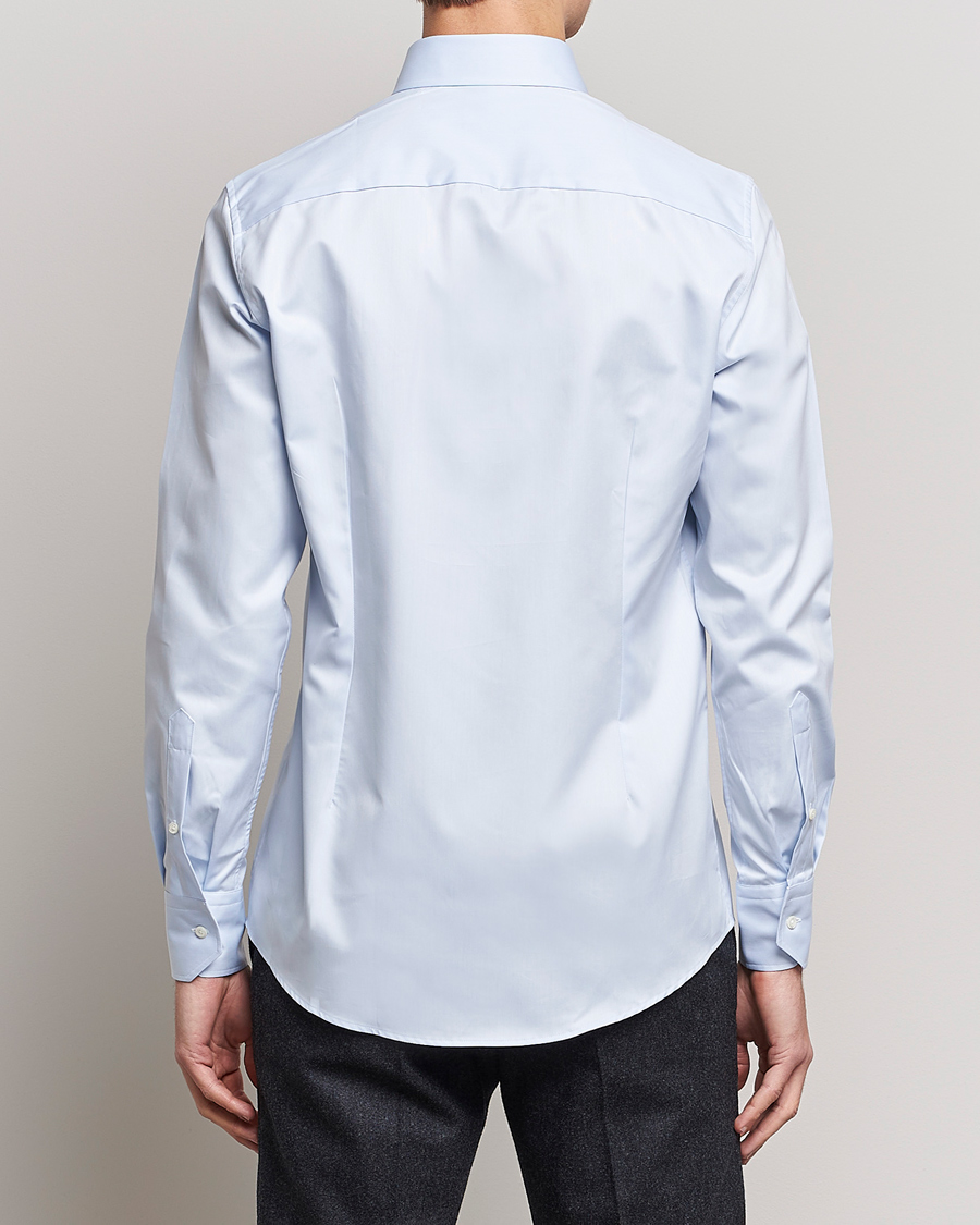 Herr | Skjortor | Stenströms | Slimline Cut Away Shirt Light Blue