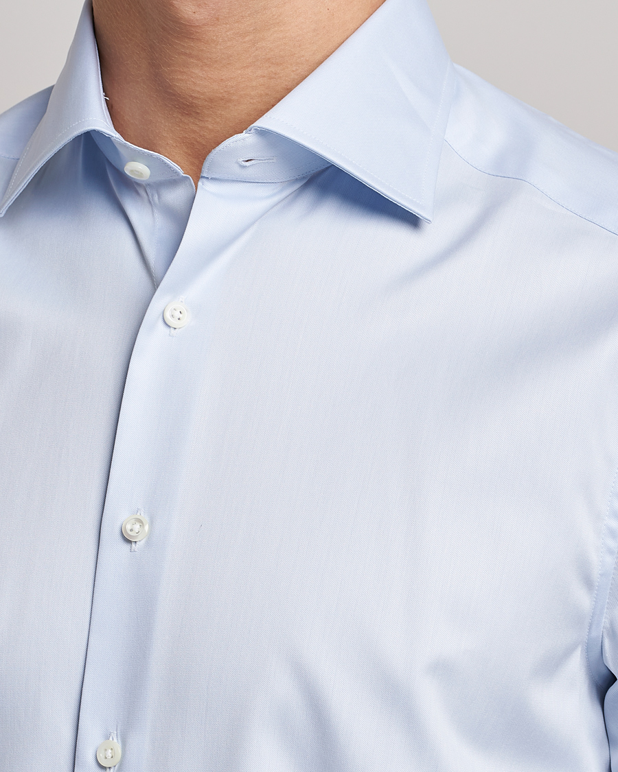 Herr | Skjortor | Stenströms | Slimline Cut Away Shirt Light Blue
