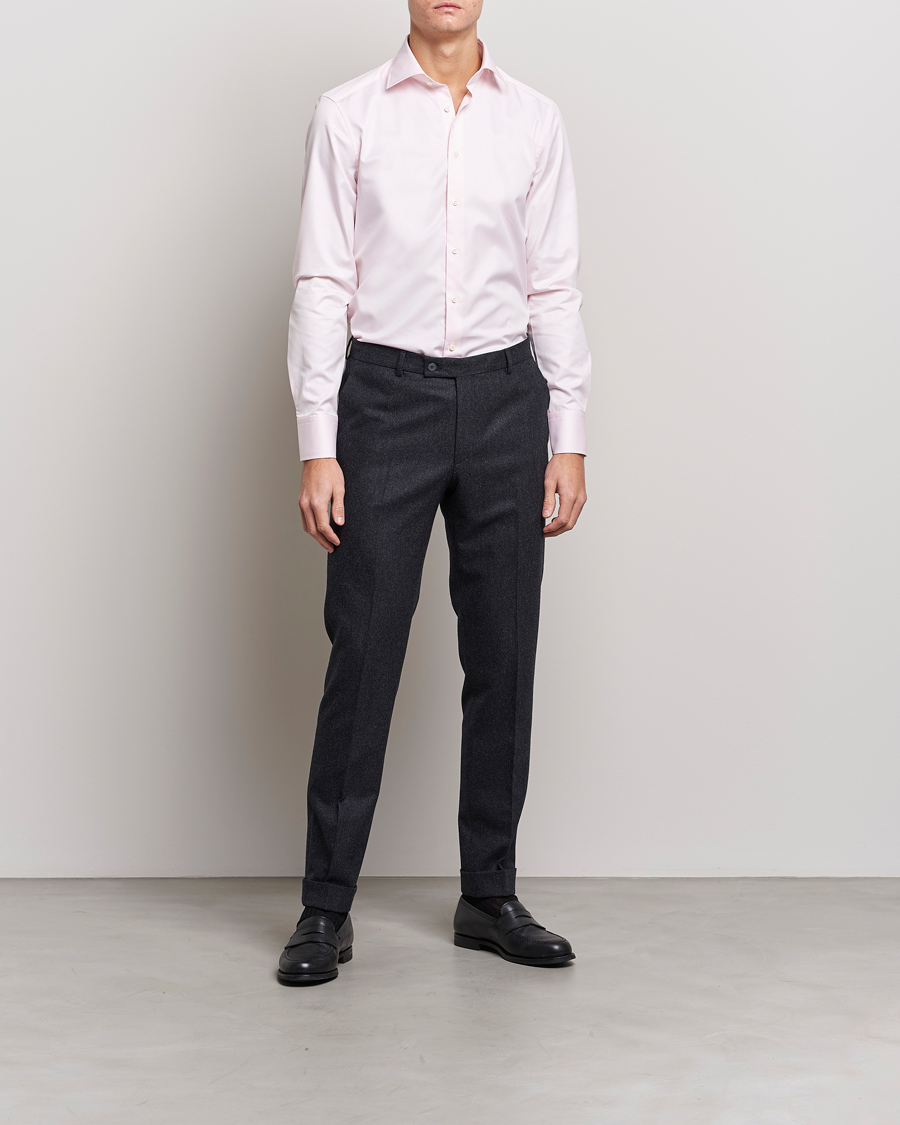 Herr | Skjortor | Stenströms | Slimline Cut Away Shirt Pink