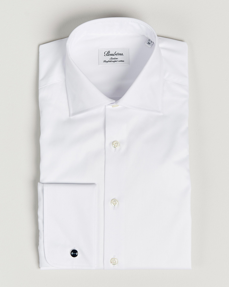 Herr | Skjortor | Stenströms | Slimline Double Cuff White