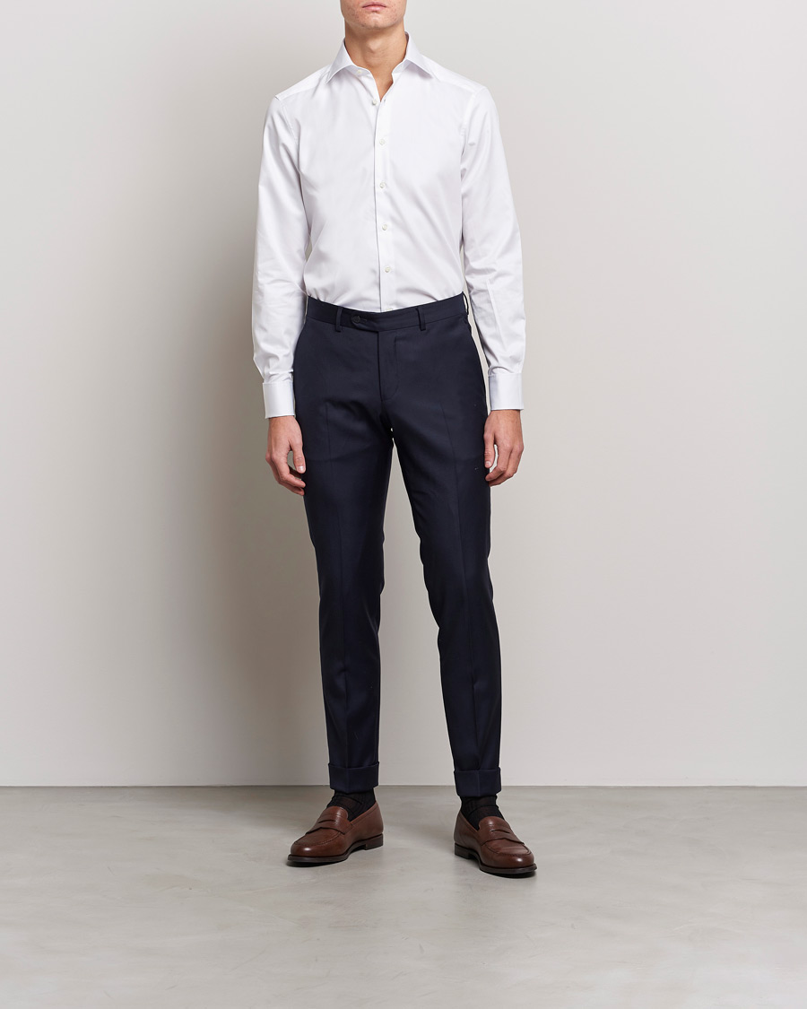 Herr | Skjortor | Stenströms | Slimline Double Cuff White