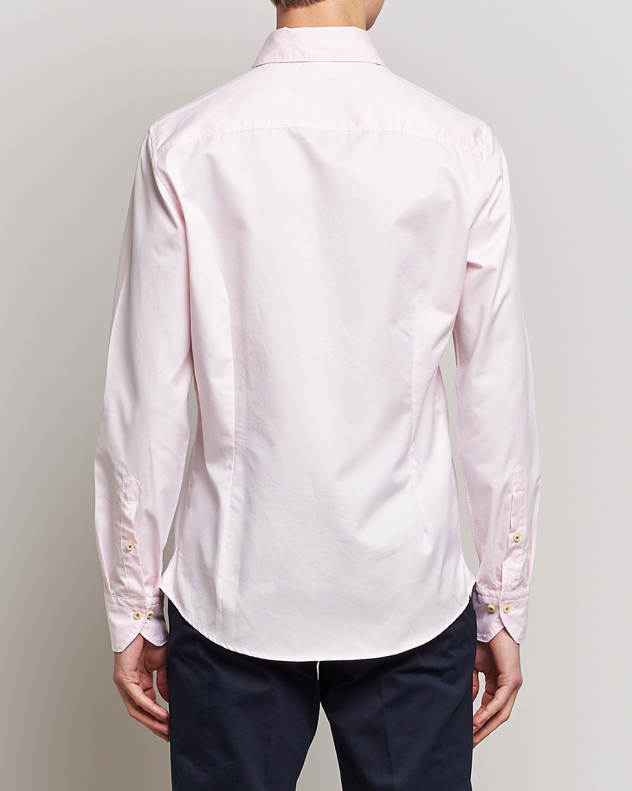 Herr | Skjortor | Stenströms | Slimline Washed Cotton Shirt Pink