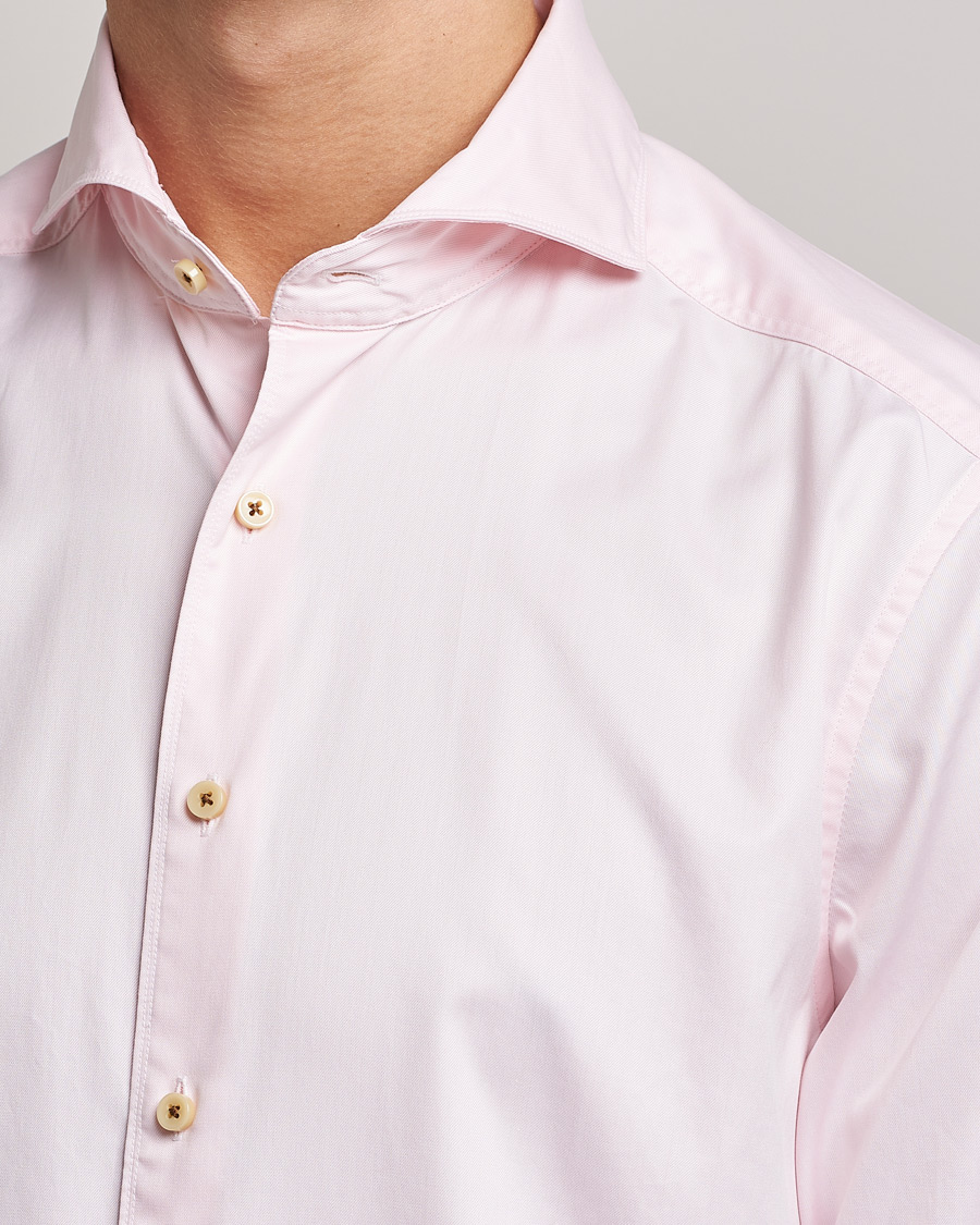 Herr | Skjortor | Stenströms | Slimline Washed Cotton Shirt Pink