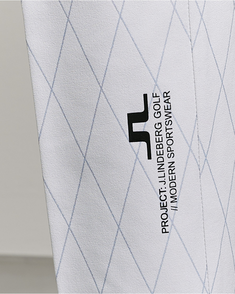 Herr | Byxor | J.Lindeberg | Active Argyle Golf Pants White