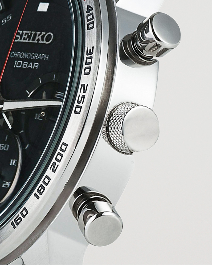Herr | Seiko Chronograph XL 45mm Steel/Black Dial | Seiko | Chronograph XL 45mm Steel/Black Dial