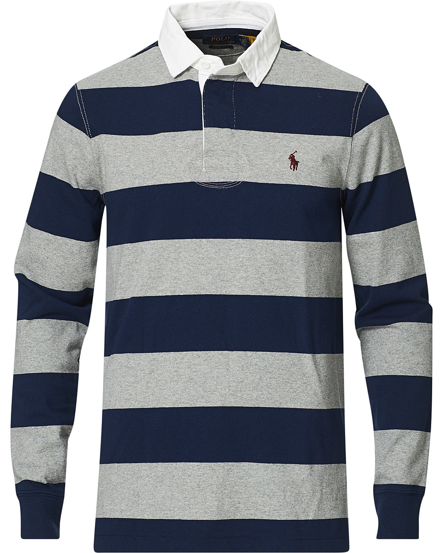 Herr | Tröjor | Polo Ralph Lauren | Striped Rugger Light Grey/Navy