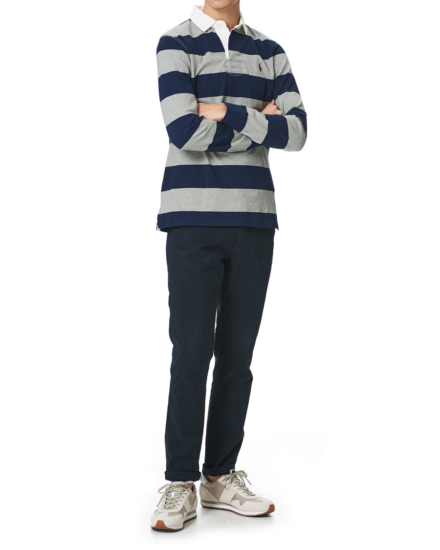 Herr | Tröjor | Polo Ralph Lauren | Striped Rugger Light Grey/Navy
