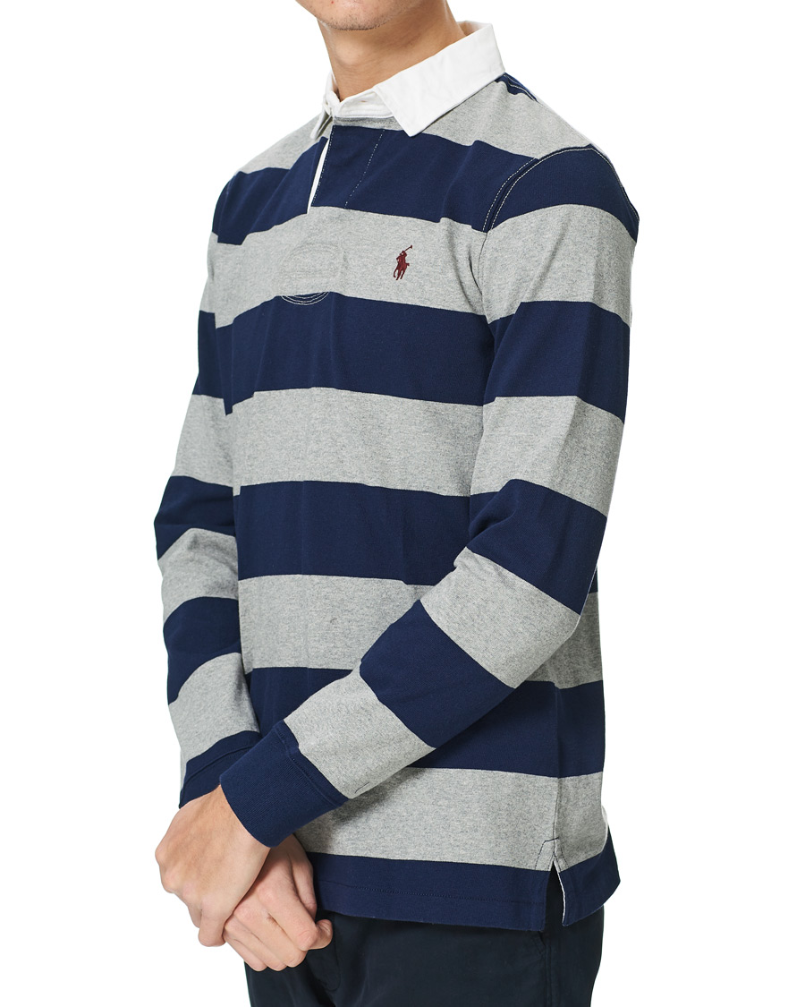 Herr | Tröjor | Polo Ralph Lauren | Striped Rugger Light Grey/Navy