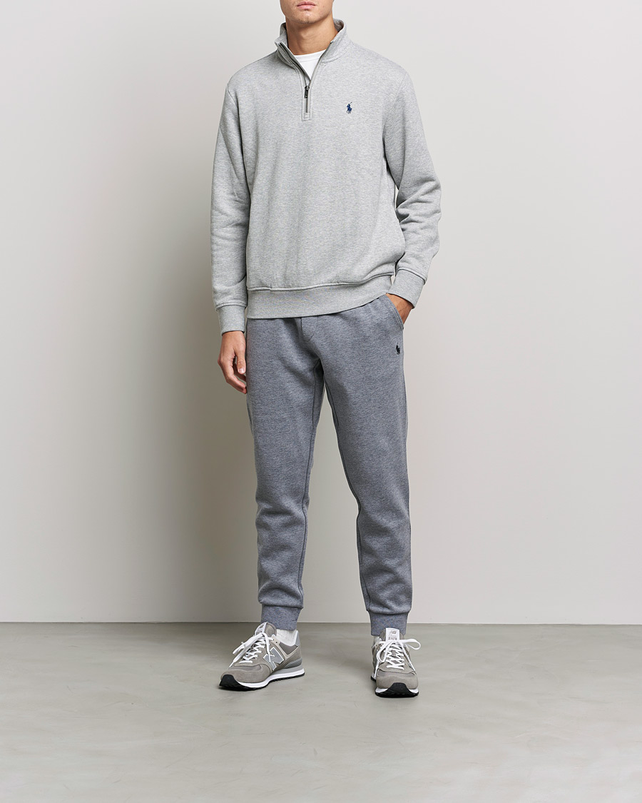 Herr | Tröjor | Polo Ralph Lauren | Fleece Jersey Half Zip Andover Heather