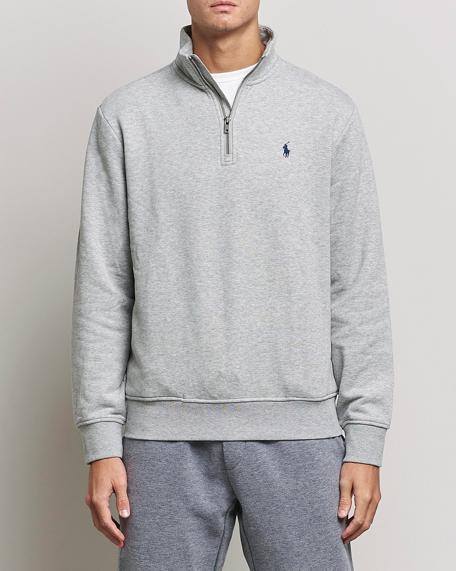 Herr | Tröjor | Polo Ralph Lauren | Fleece Jersey Half Zip Andover Heather