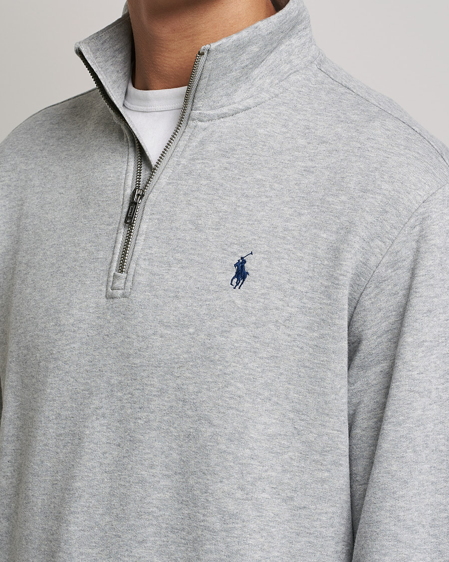Herr | Tröjor | Polo Ralph Lauren | Fleece Jersey Half Zip Andover Heather