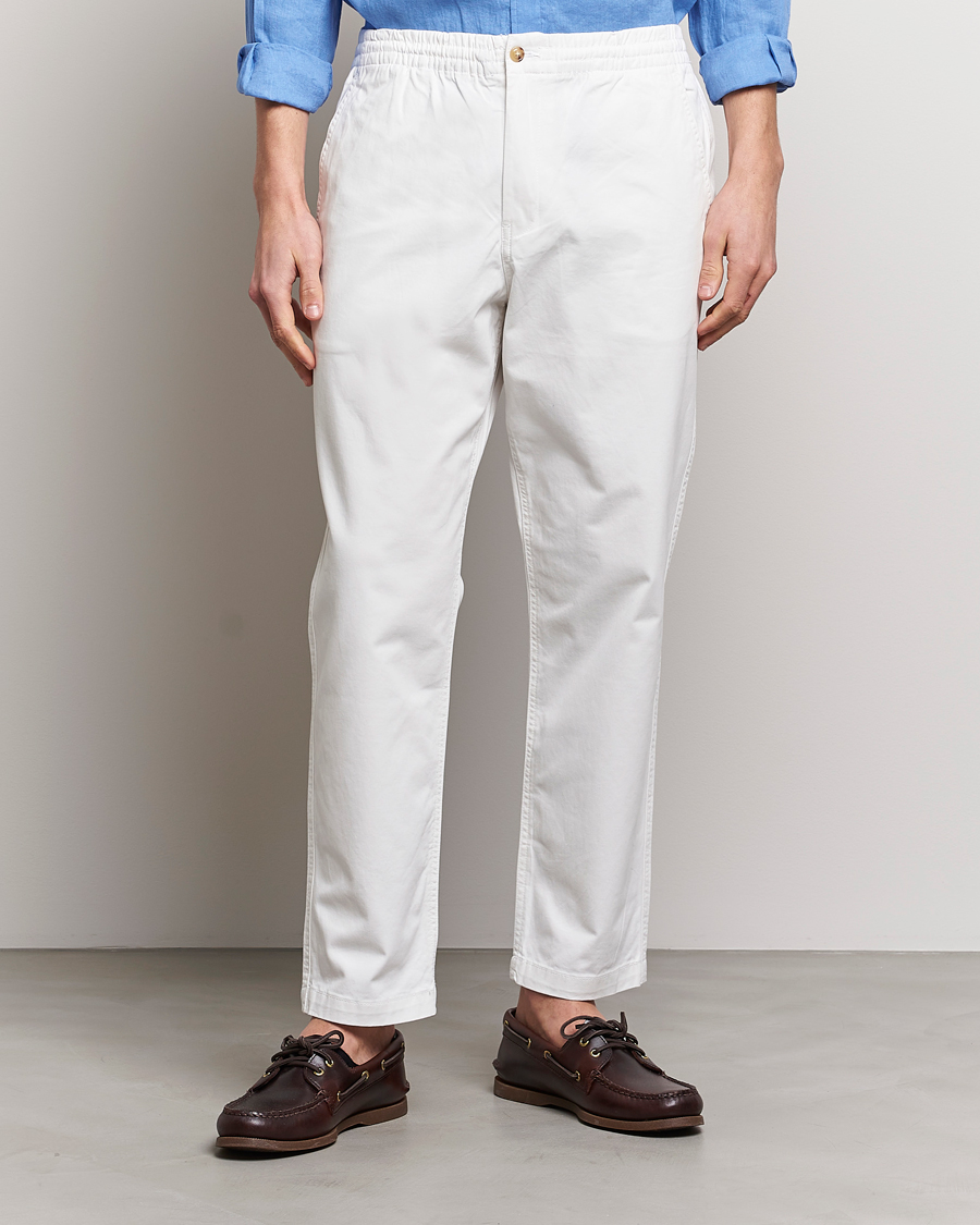 Herr | World of Ralph Lauren | Polo Ralph Lauren | Prepster Stretch Drawstring Trousers Deckwash White