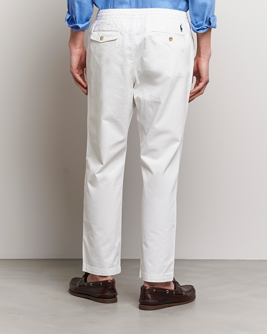 Herr | Byxor | Polo Ralph Lauren | Prepster Stretch Drawstring Trousers Deckwash White