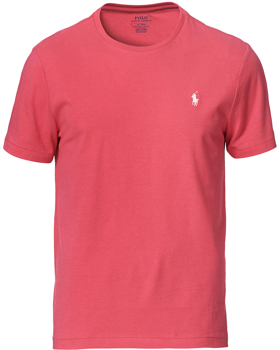 Herr | T-Shirts | Polo Ralph Lauren | Crew Neck Tee Hot Pink