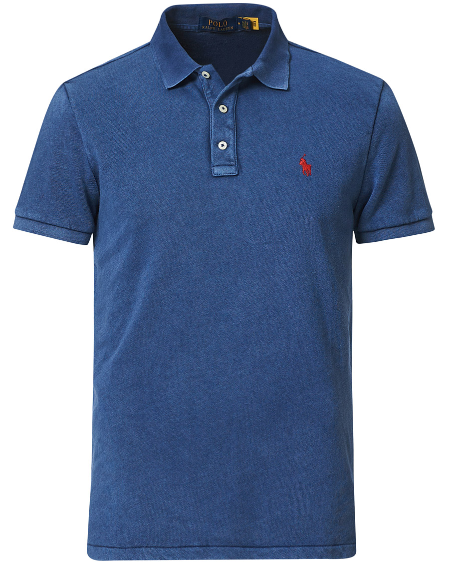Herr | Pikéer | Polo Ralph Lauren | Custom Fit Spa Terry Polo Light Navy