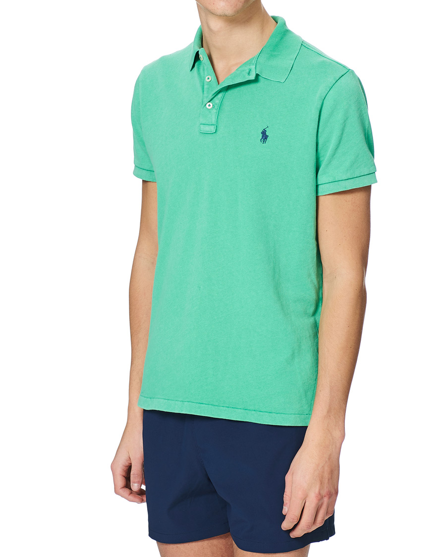 Herr | Pikéer | Polo Ralph Lauren | Custom Fit Spa Terry Polo Cabo Green