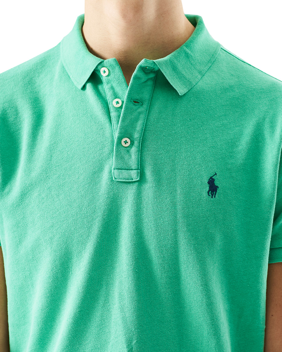 Herr | Pikéer | Polo Ralph Lauren | Custom Fit Spa Terry Polo Cabo Green