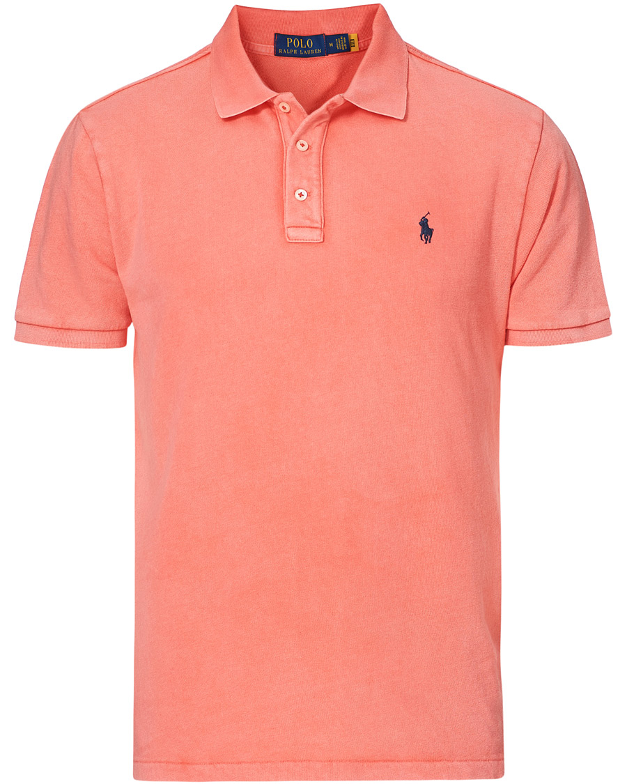 Herr | Pikéer | Polo Ralph Lauren | Custom Fit Spa Terry Polo Tomato Red