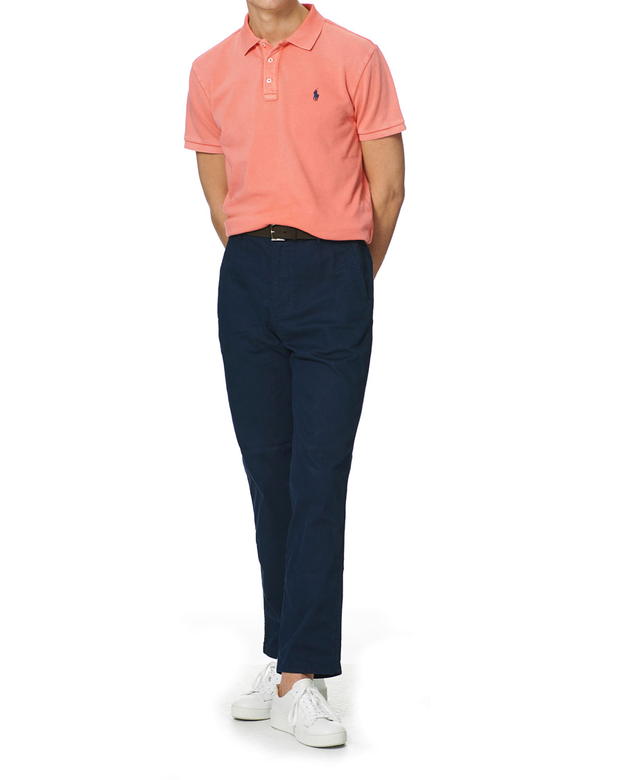 Herr | Pikéer | Polo Ralph Lauren | Custom Fit Spa Terry Polo Tomato Red