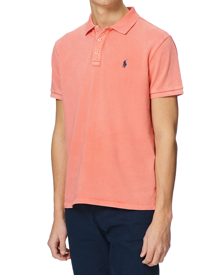 Herr | Pikéer | Polo Ralph Lauren | Custom Fit Spa Terry Polo Tomato Red
