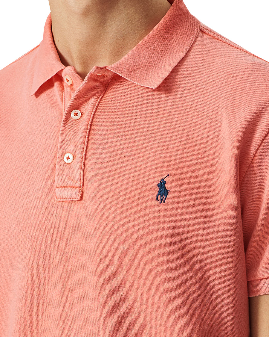 Herr | Pikéer | Polo Ralph Lauren | Custom Fit Spa Terry Polo Tomato Red