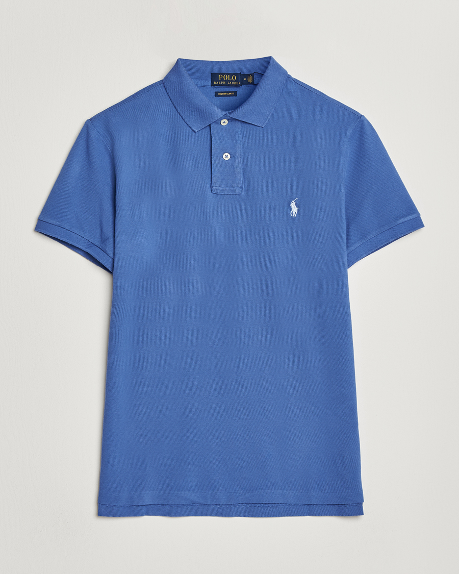 Herr | Pikéer | Polo Ralph Lauren | Custom Slim Fit Polo Liberty Blue