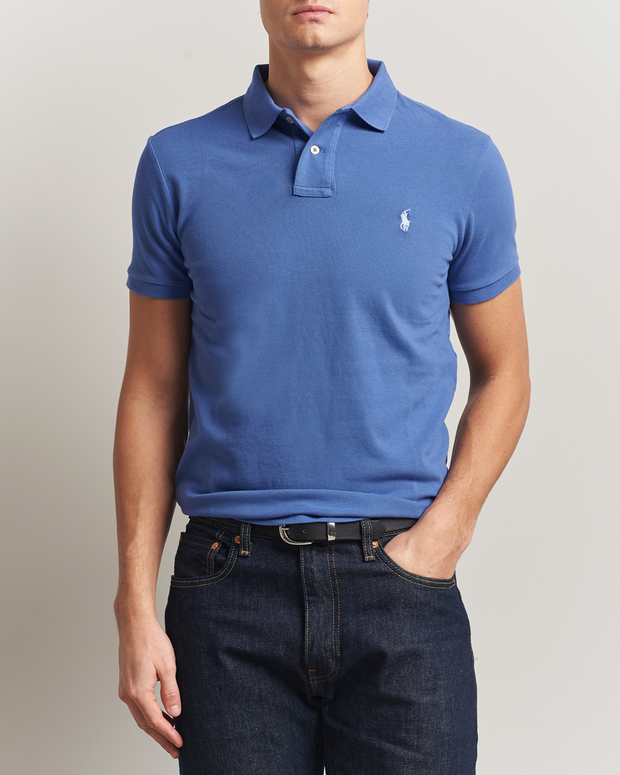 Herr | Pikéer | Polo Ralph Lauren | Custom Slim Fit Polo Liberty Blue