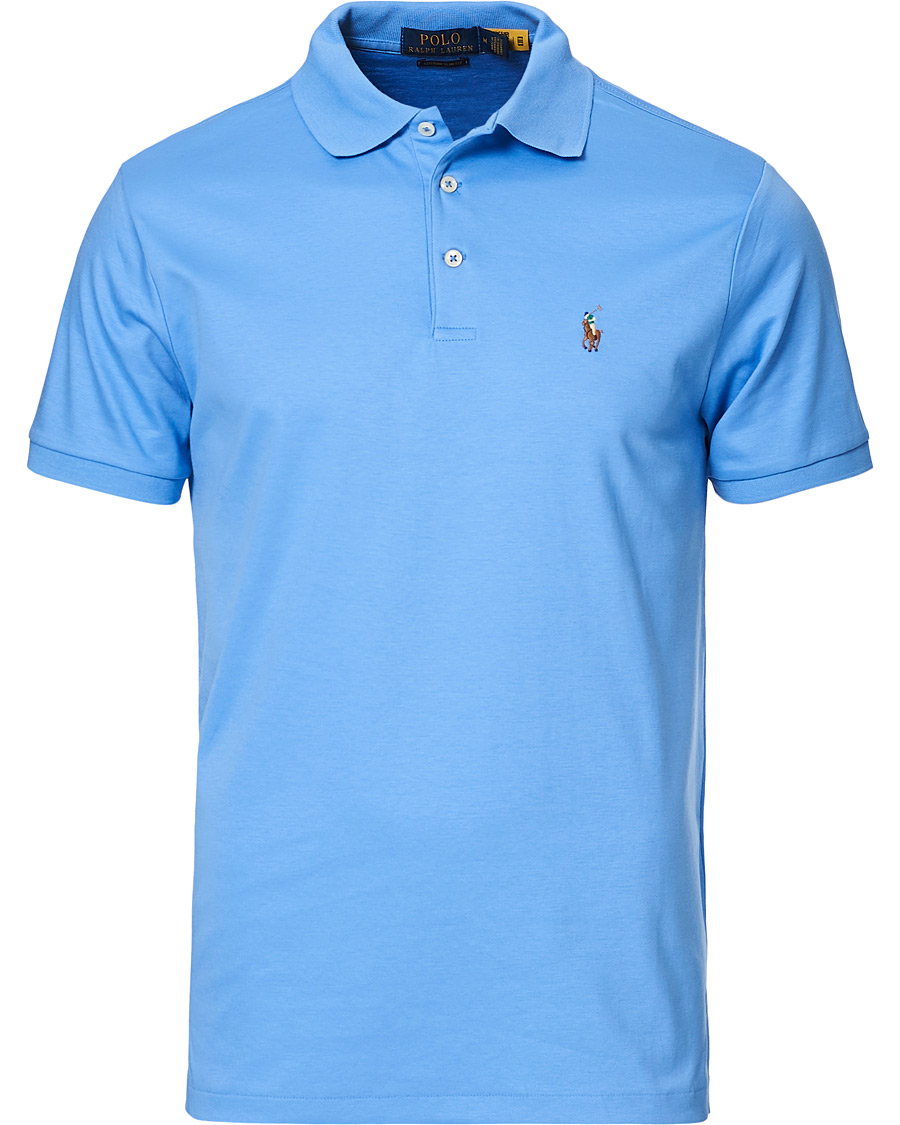 Herr | Pikéer | Polo Ralph Lauren | Luxury Pima Cotton Polo Harbour Island Blue