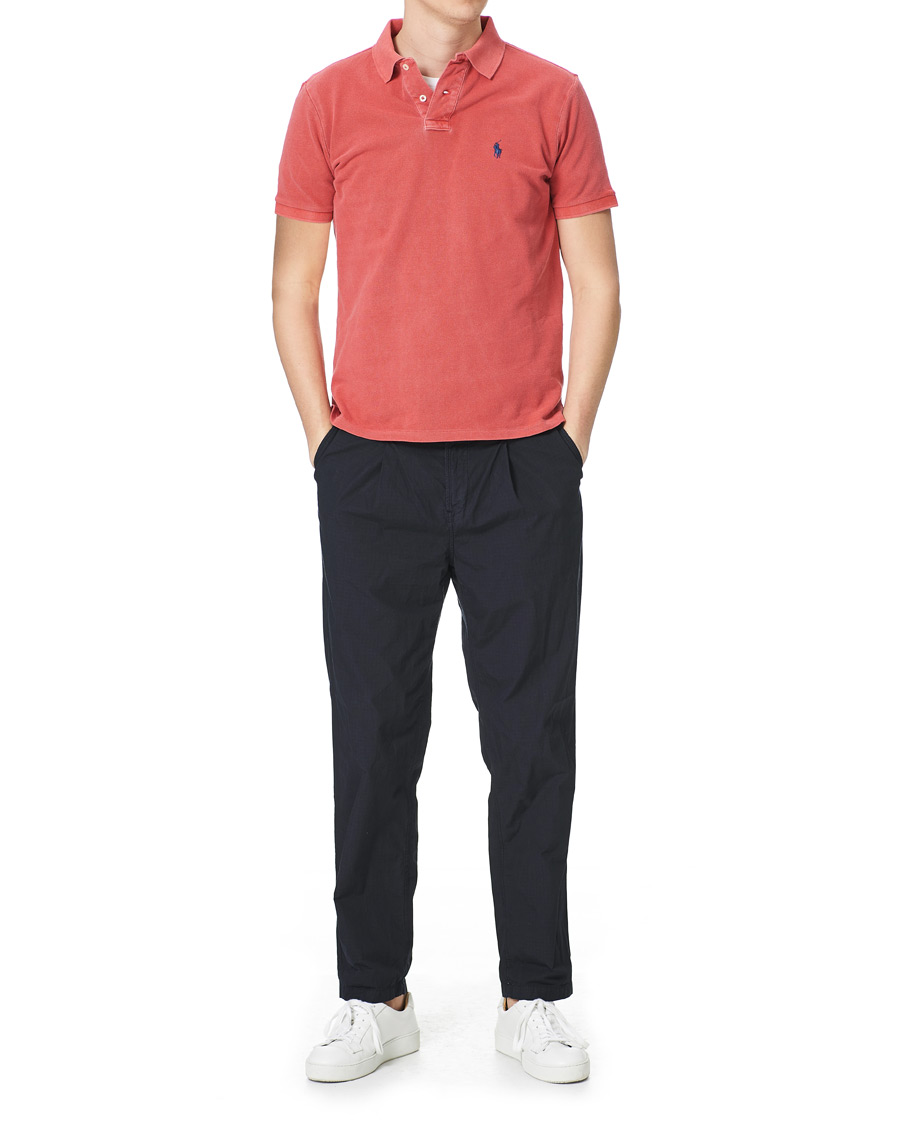 Herr | Pikéer | Polo Ralph Lauren | Custom Slim Fit Garment Dyed Polo Starboard Red