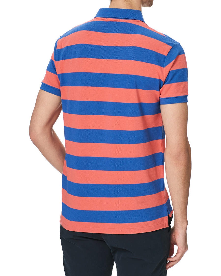 Herr | Pikéer | Polo Ralph Lauren | Custom Slim Fit Striped Polo Red/Blue